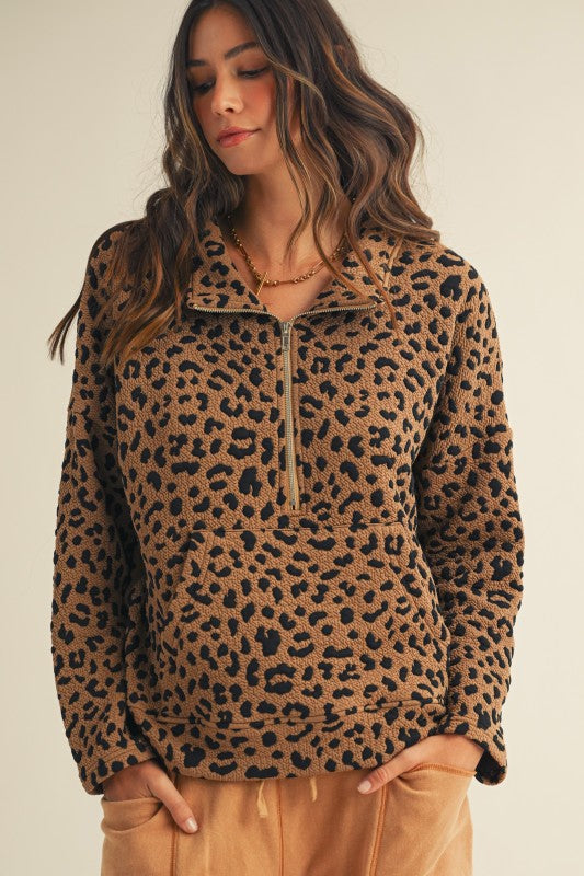 Roar & Relax Leopard Pullover