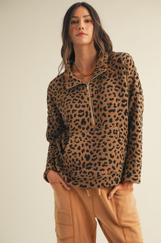 Roar & Relax Leopard Pullover