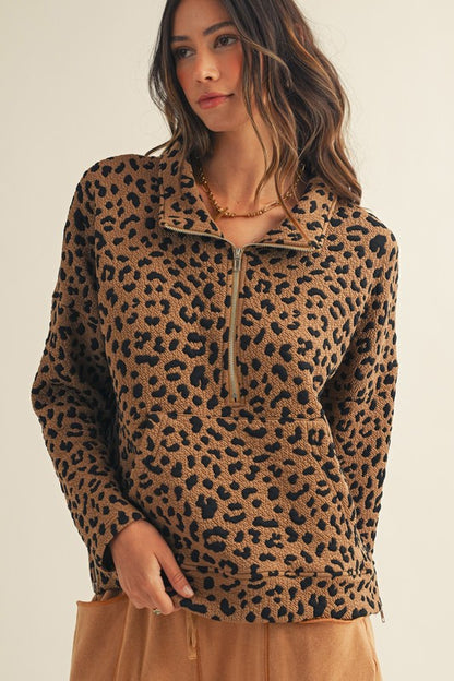 Roar & Relax Leopard Pullover