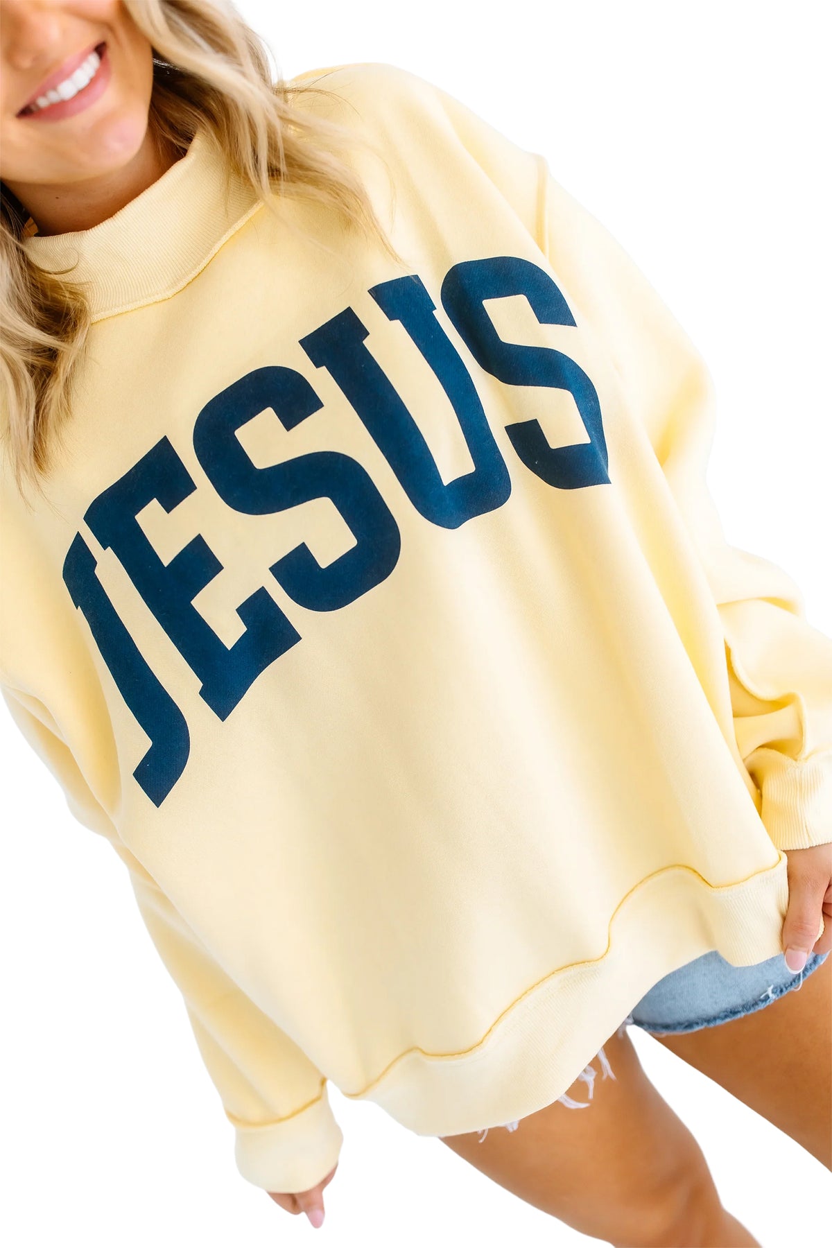 Jesus Oversized Tunic Plus Size Sweatshirt
