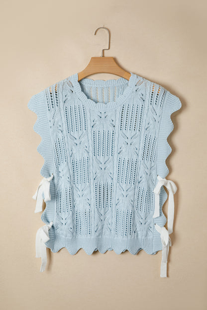 Knit Short Sleeve Sweater