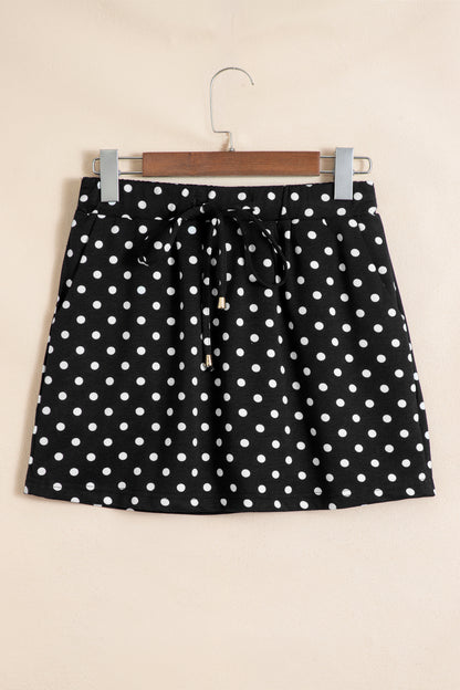 Polka Dot Mini Skort