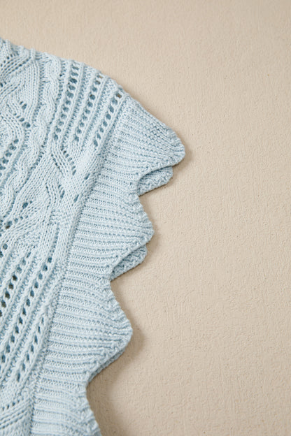 Knit Short Sleeve Sweater