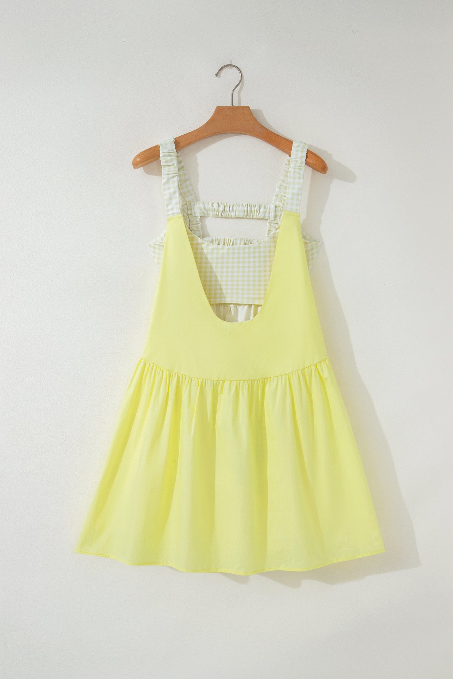 Gingham Loose Mini Dress