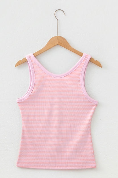Ribbed Knit Slim Tank Top