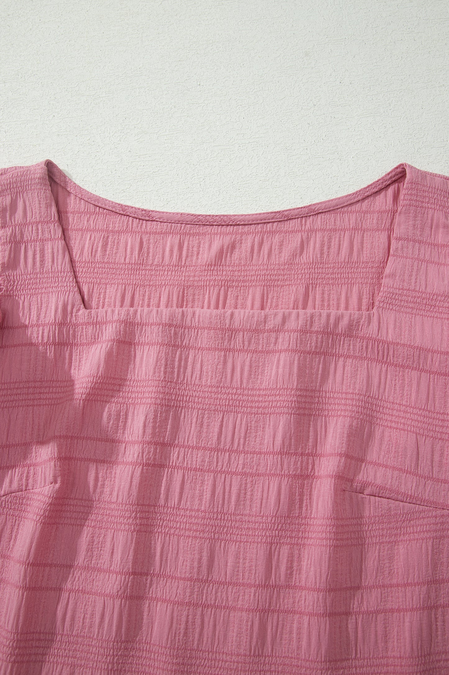 Shirred High Waist Shorts Set