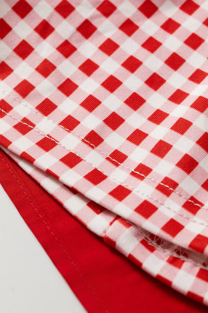 Gingham Loose Mini Dress