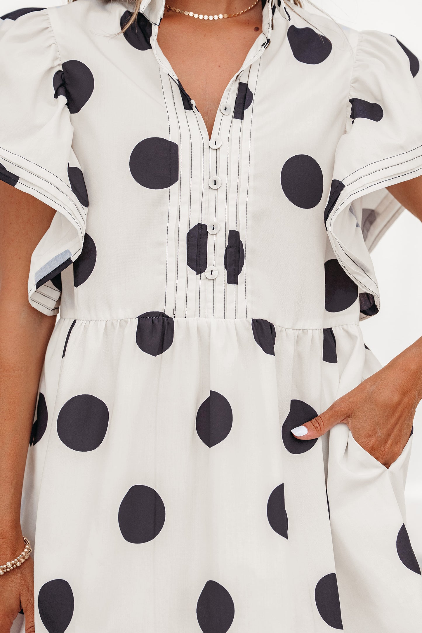 Polka Dot Loose Mini Dress