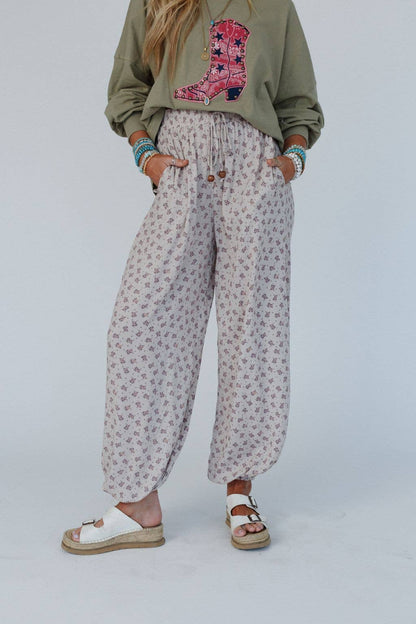 Emberlyn Wide Leg Cinched Pants