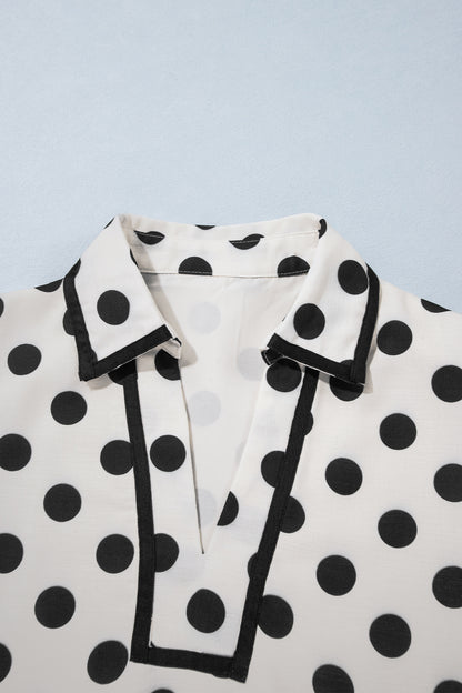 White Polka Dot Mini Dress