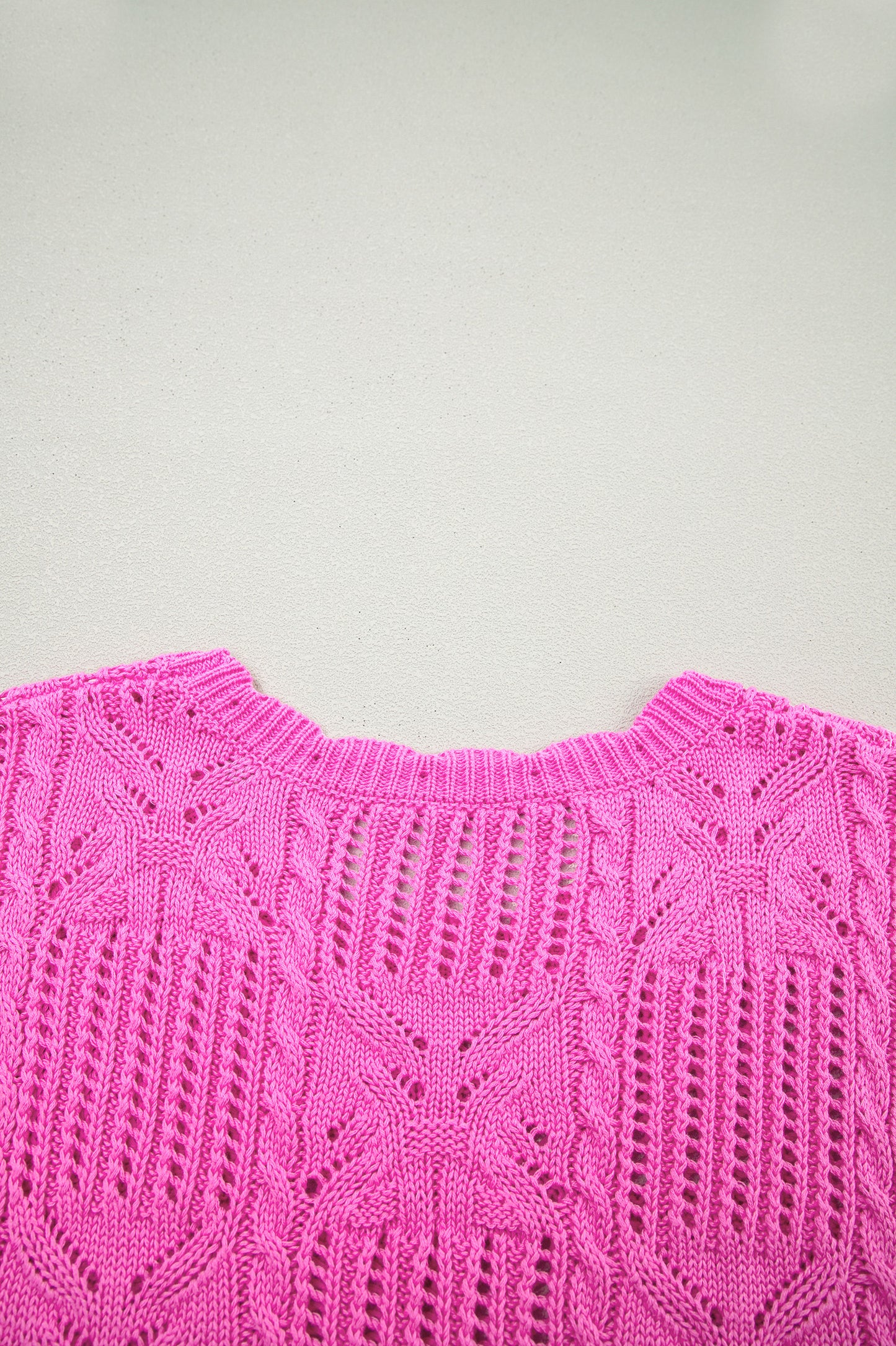 Knit Short Sleeve Sweater