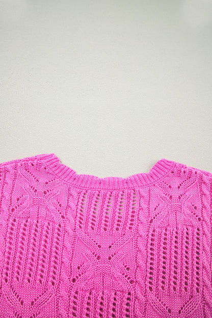 Knit Short Sleeve Sweater