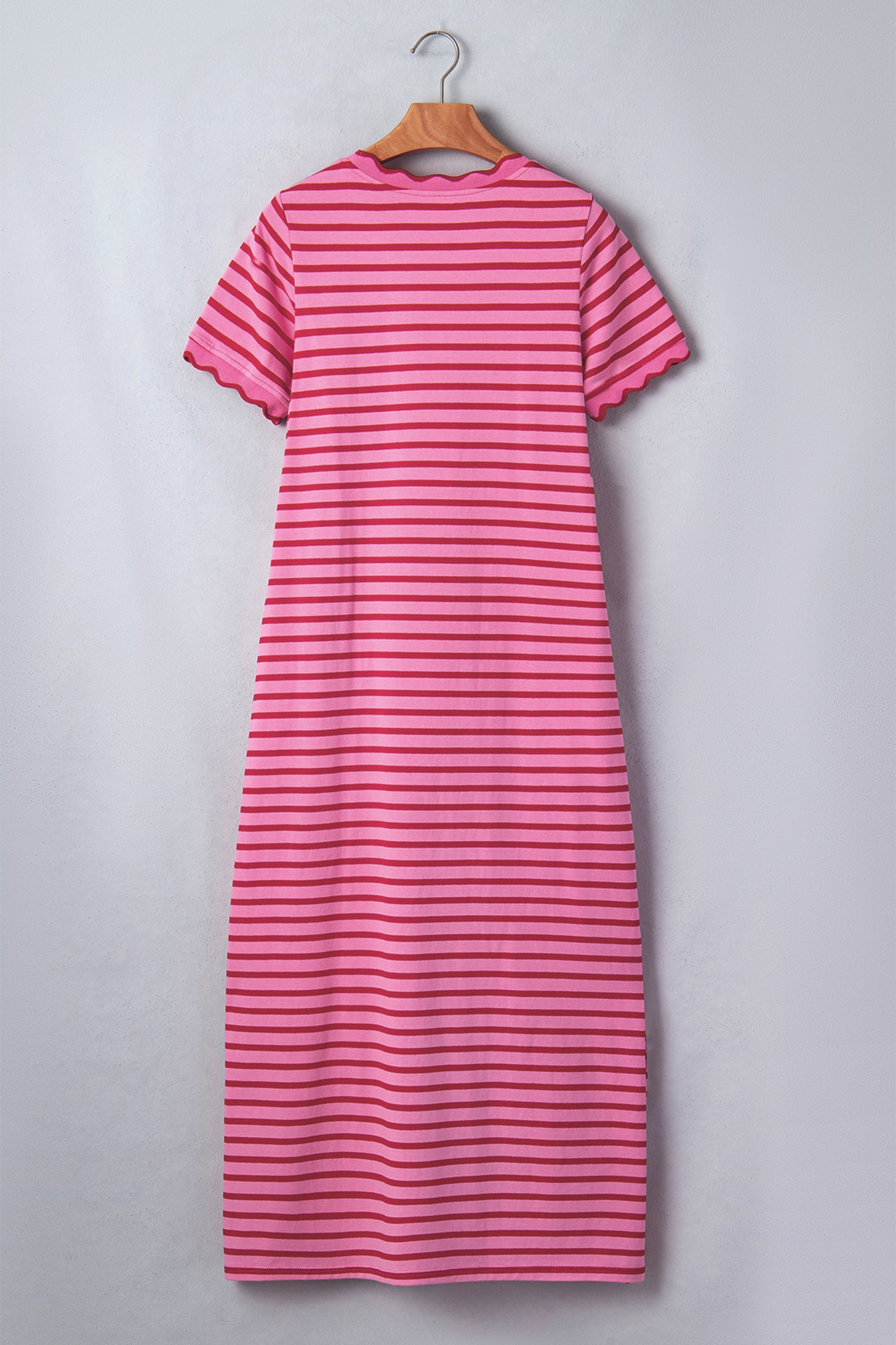 Rose Striped T-Shirt Dress