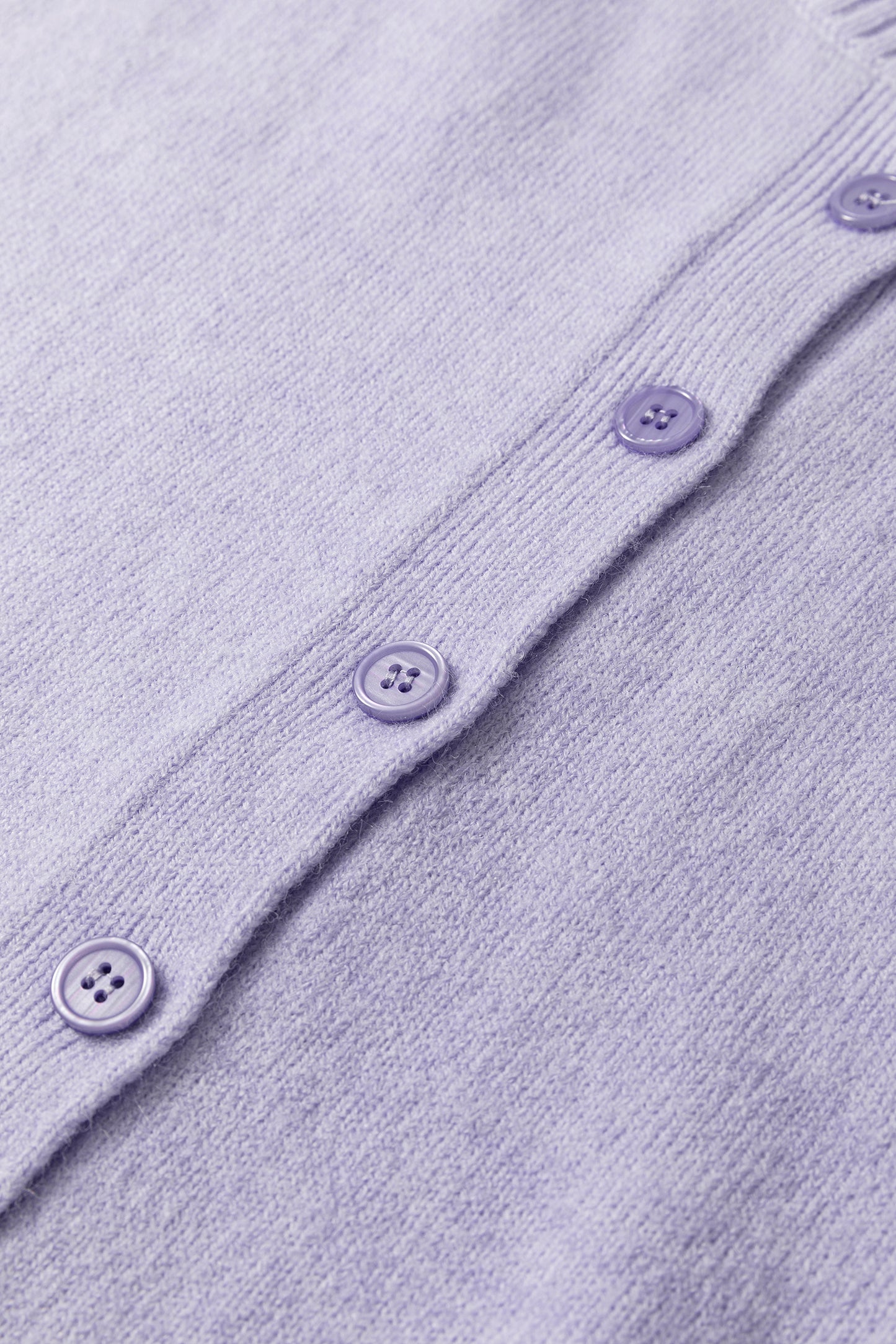 Beau Blue 3/4 Sleeve Boxy Knit Button Down Sweater Cardigan