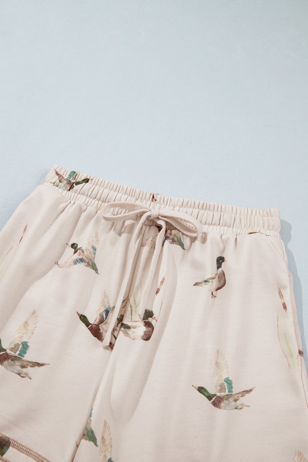 Mallard Print Zip Pullover and Shorts Set