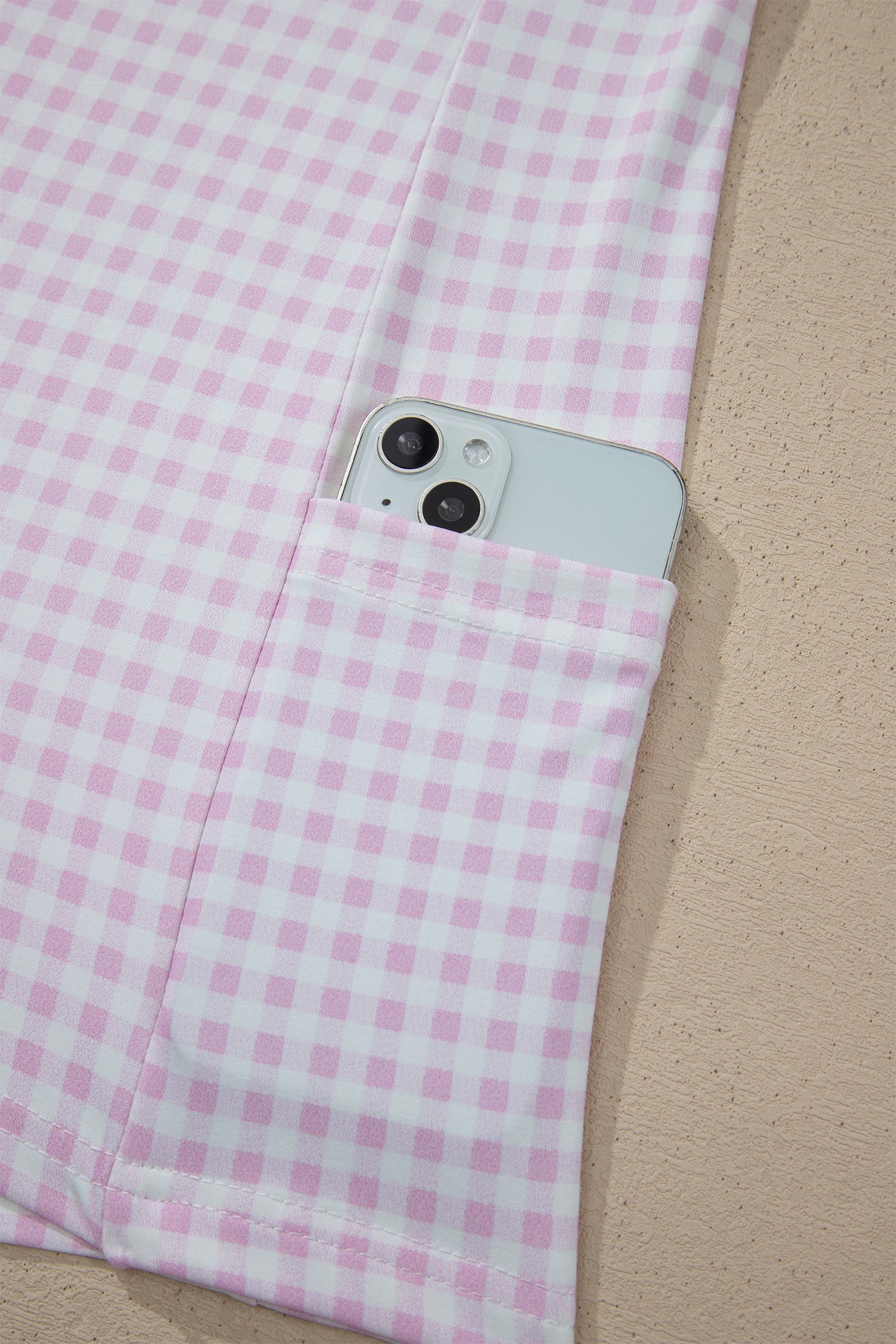 Gingham Loose Mini Dress