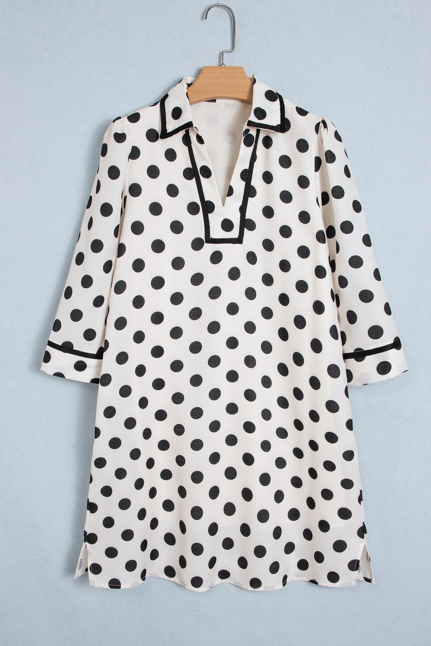 White Polka Dot Mini Dress