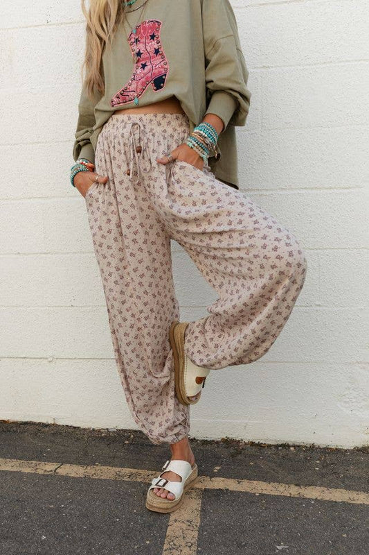 Emberlyn Wide Leg Cinched Pants