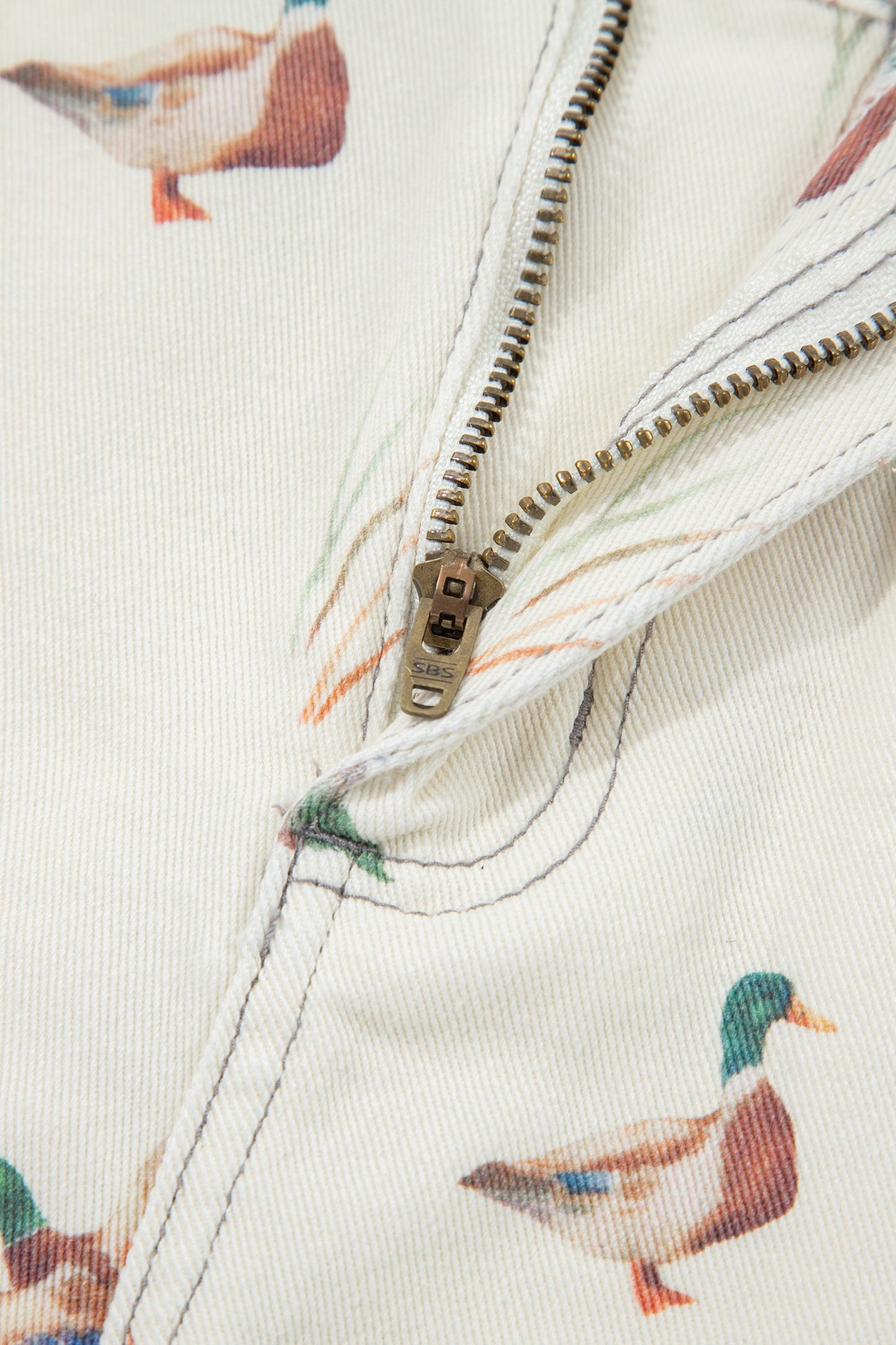 Wild Duck High Waist Frayed Denim Shorts
