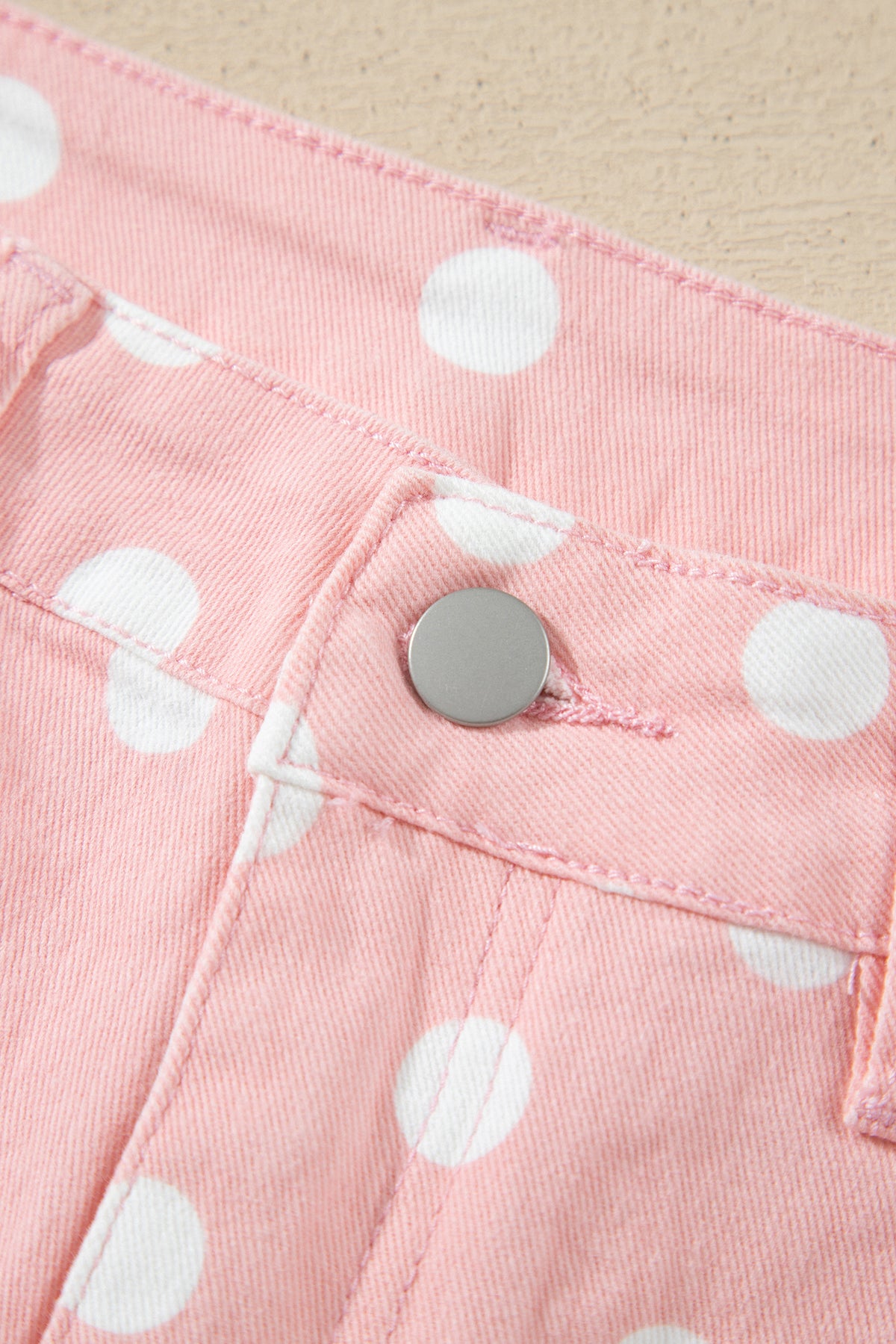 Polka Dot Casual Slim Fit Jeans