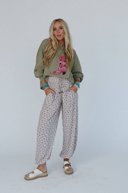 Emberlyn Wide Leg Cinched Pants