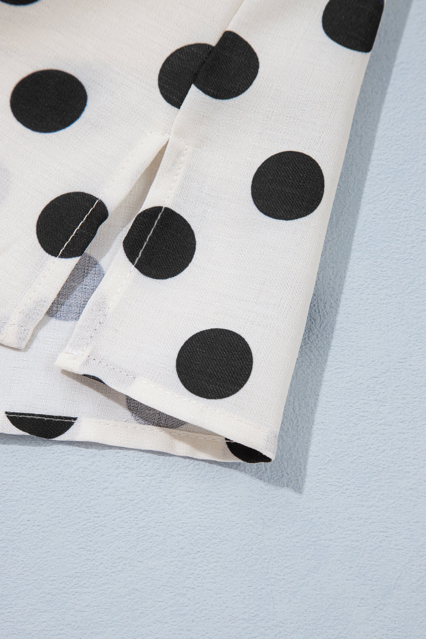 White Polka Dot Mini Dress