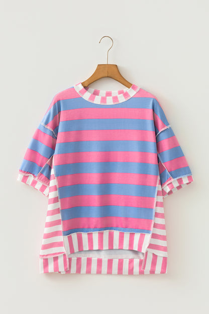 Patchwork Oversized Top