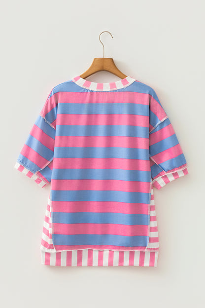 Patchwork Oversized Top