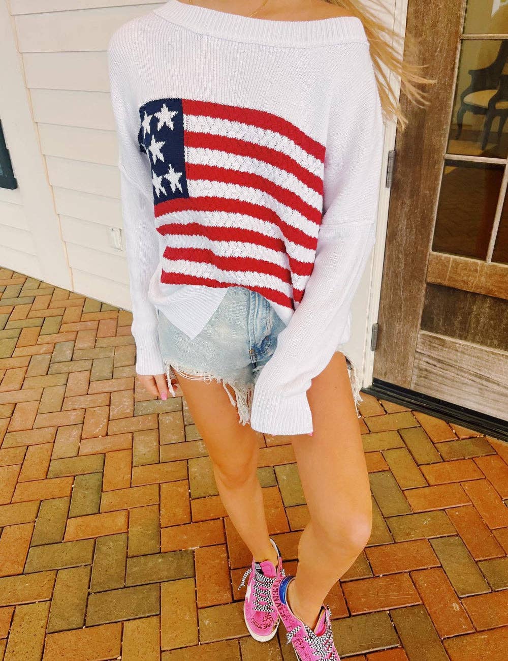Stars, Stripes & Cozy Sweater