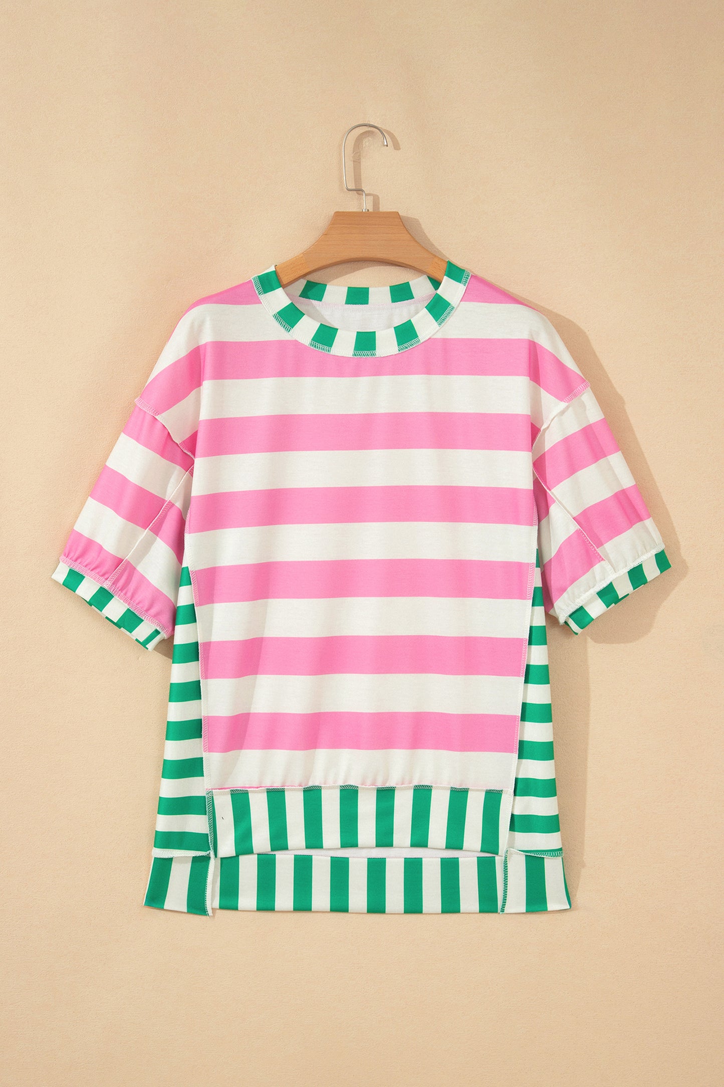 Patchwork Oversized Top