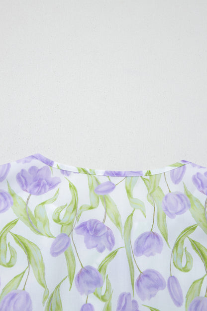 Purple Tulip Midi Dress