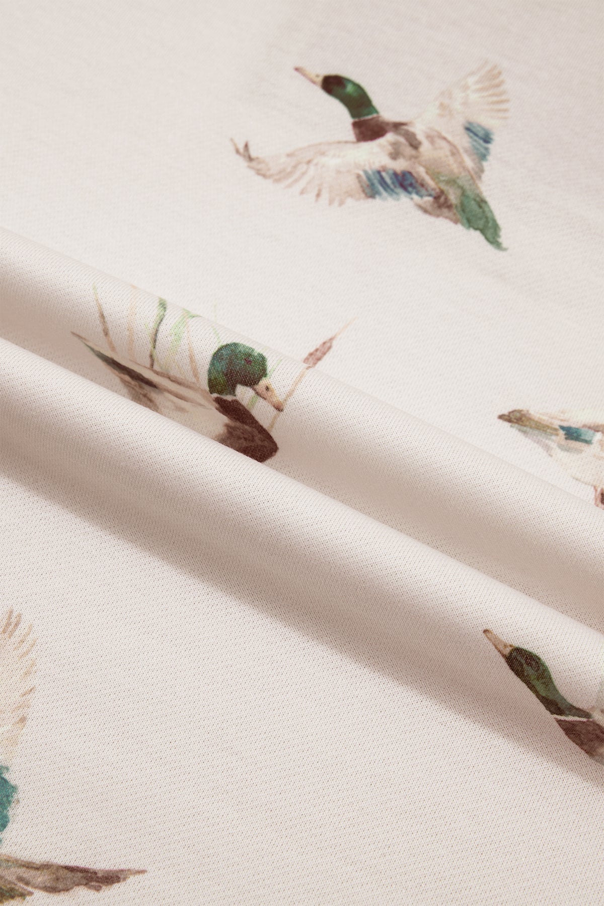 Mallard Print Zip Pullover and Shorts Set