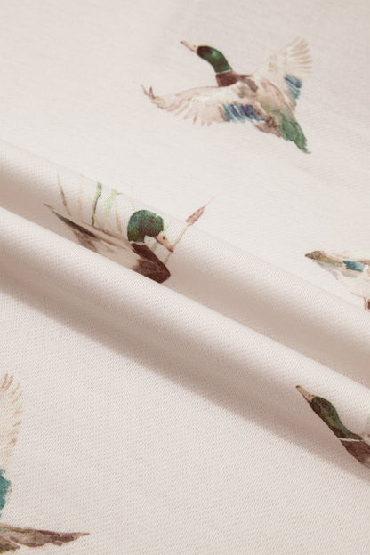 Mallard Print Zip Pullover and Shorts Set