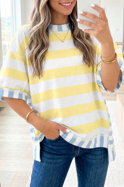 Patchwork Oversized Top