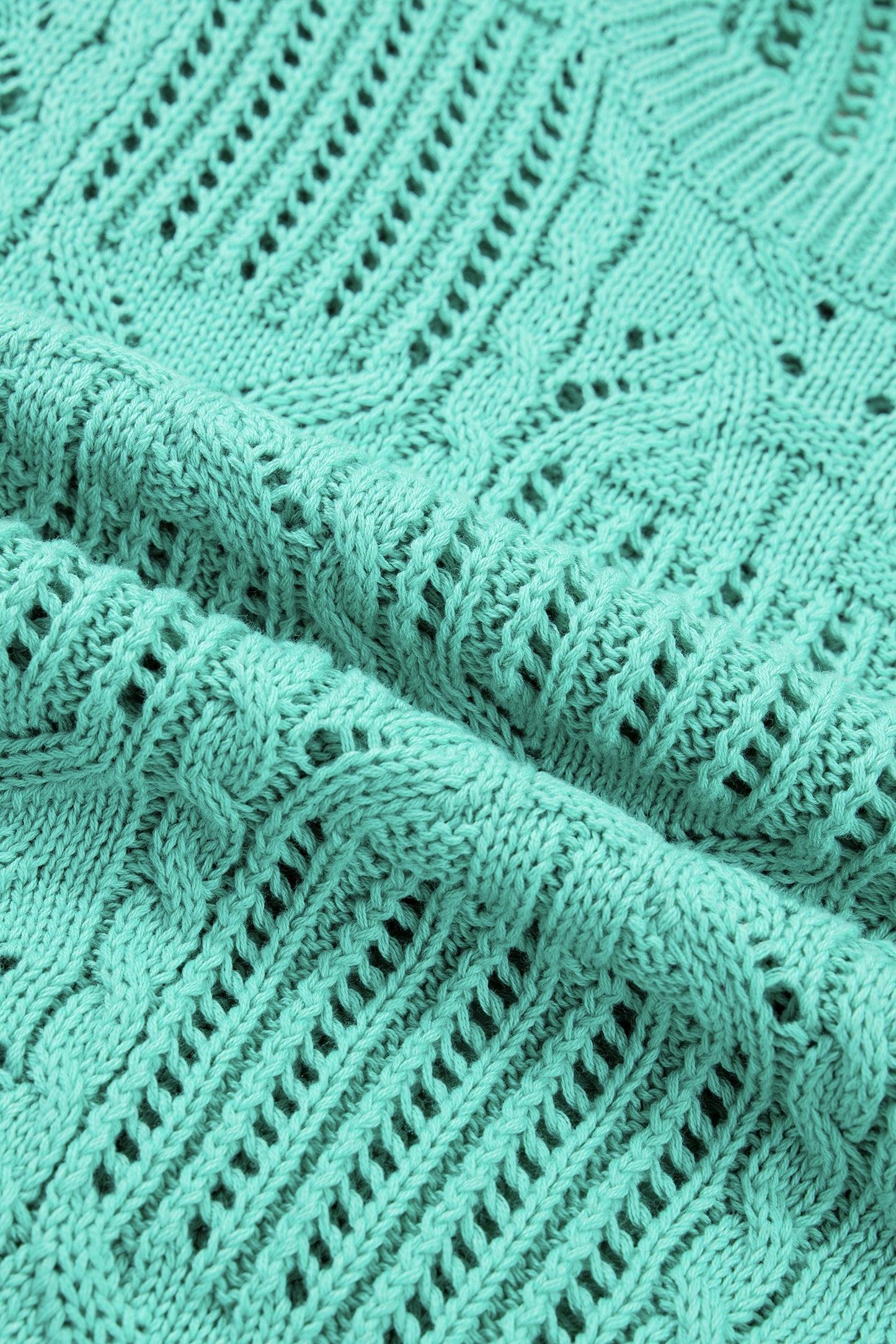 Beau Blue Knit Short Sleeve Sweater