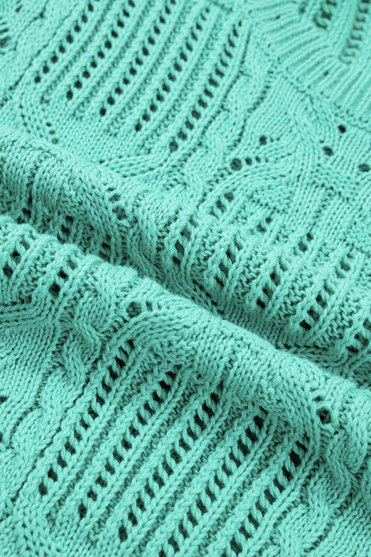 Beau Blue Knit Short Sleeve Sweater