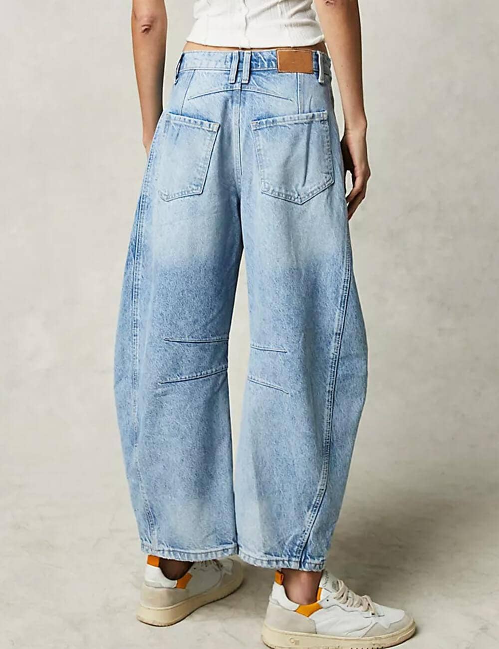 Misty Mid Rise Barrel Leg Jeans