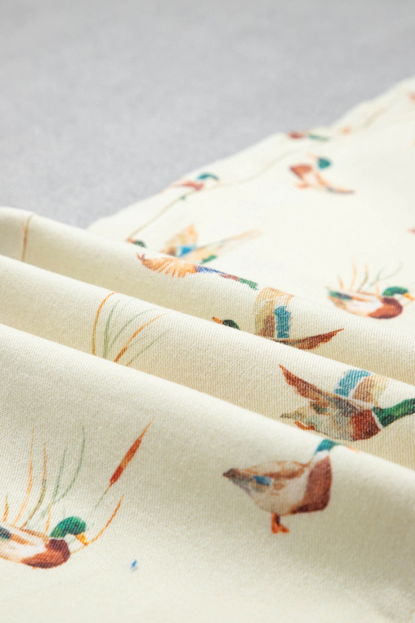 Mallard Printed Cuffed Hem Shift Jeans