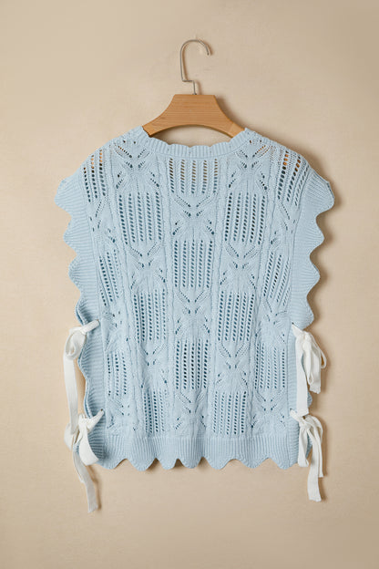 Knit Short Sleeve Sweater