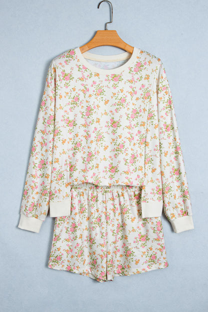 Floral Print 2pcs Set