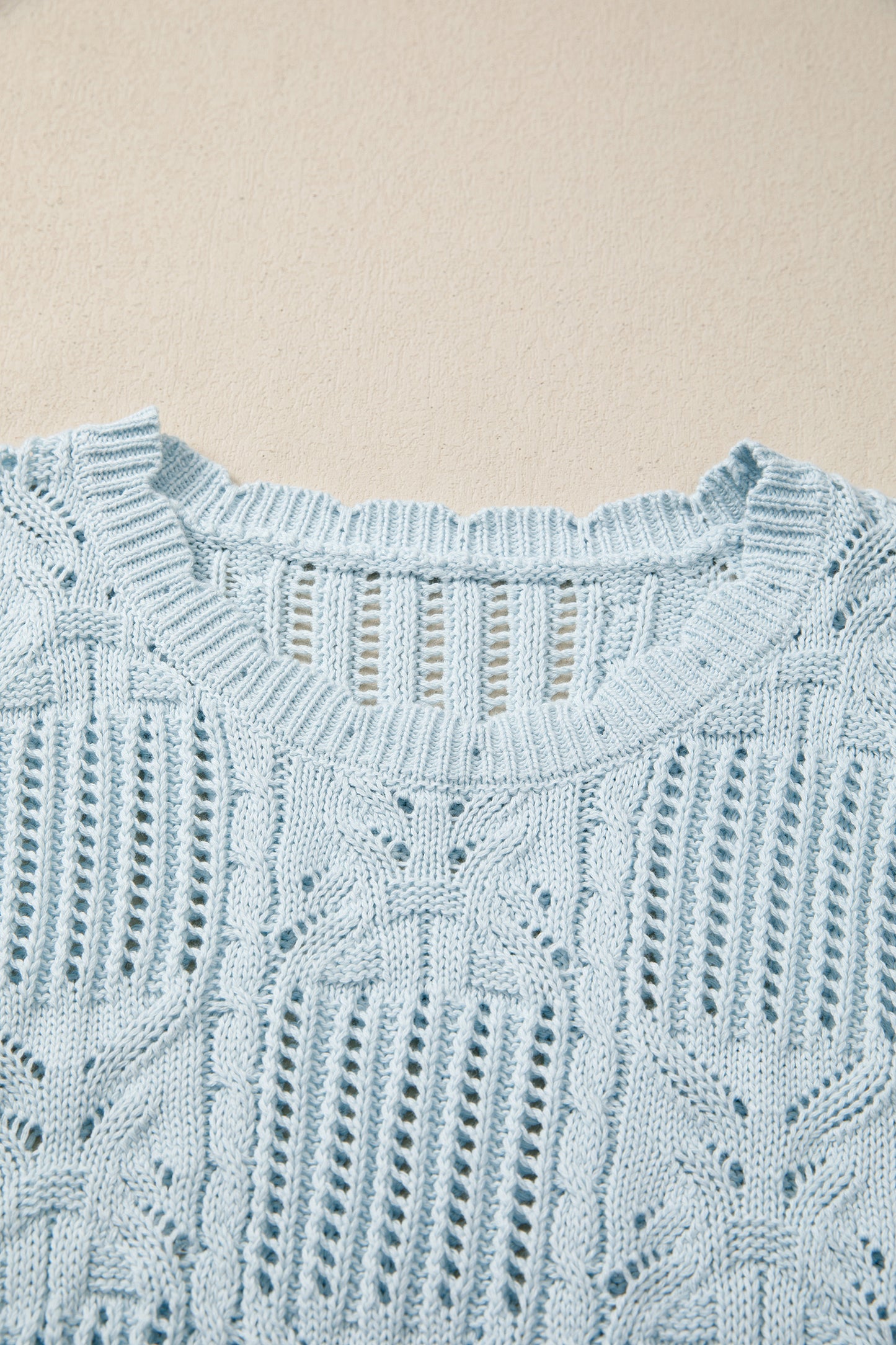 Knit Short Sleeve Sweater