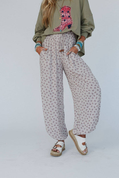 Emberlyn Wide Leg Cinched Pants