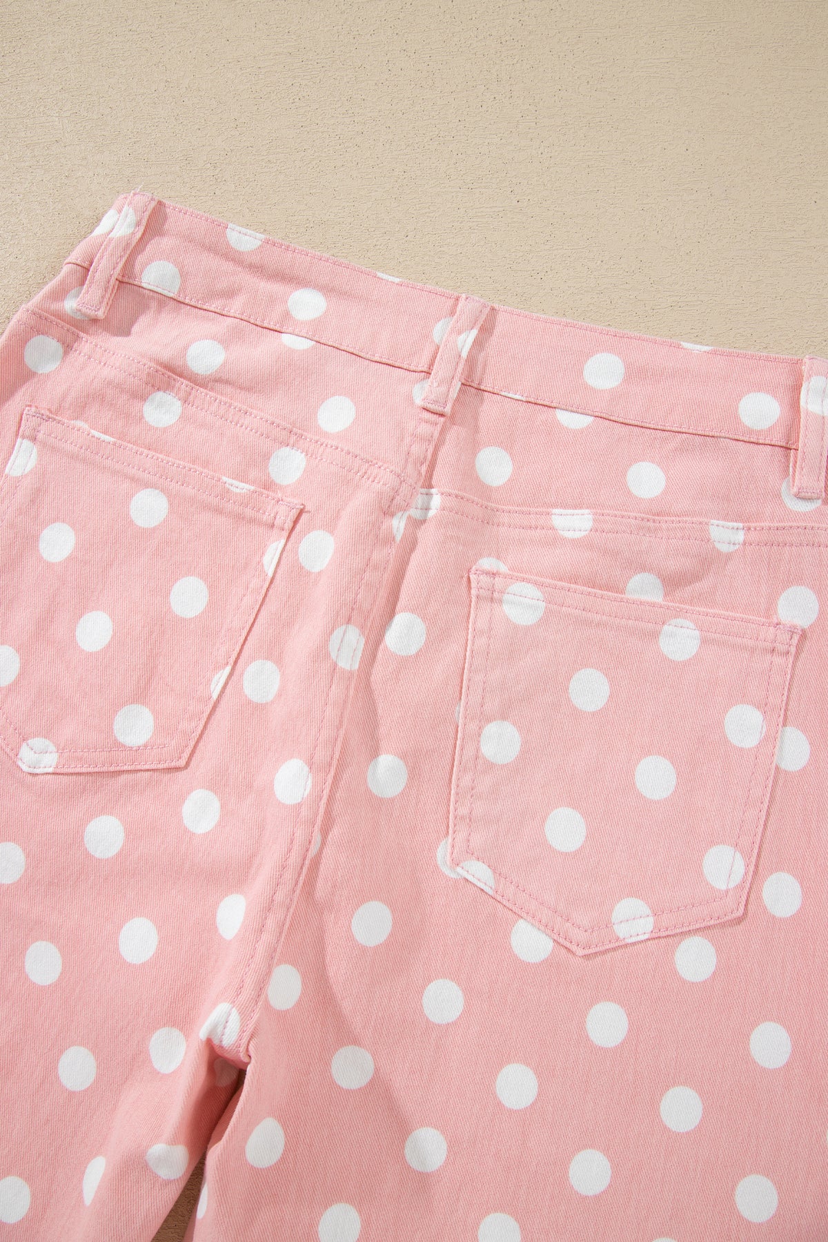 Polka Dot Casual Slim Fit Jeans