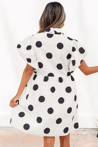 Polka Dot Loose Mini Dress